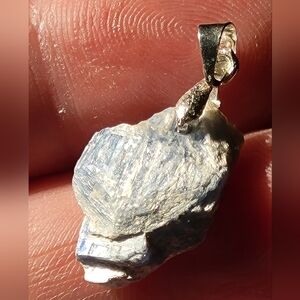 Natural Kyanite Crystal Pendant - 925 Silver Bail 100% Kyanite Crystal